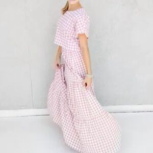 Buddy Love Pink Gingham 2 Piece Set Medium